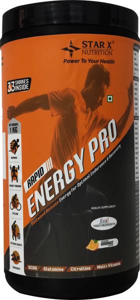 Star X nutrition Rapid Energy Pro Glutamine, Citrulline, Multi-Vitamins, BCAA