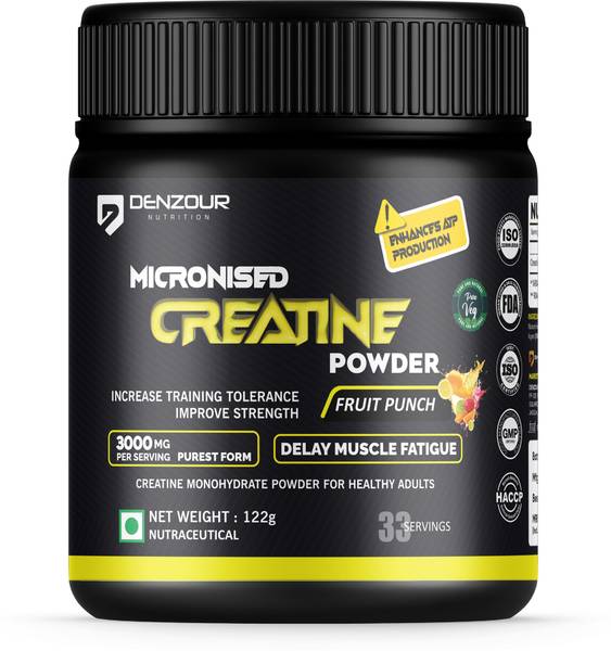 DENZOUR NUTRITION 100% Pure Micronised Creatine Monohydrate | Lab Certified | Enhance Strength Creatine