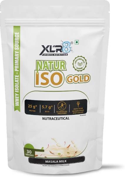 XLR8 Natur Iso Gold 25 G protein, Whey Isolate primary source Whey Protein