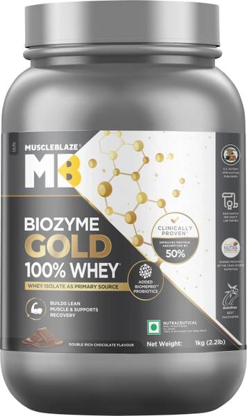 MUSCLEBLAZE Biozyme Gold 100% Whey Protein Whey Protein