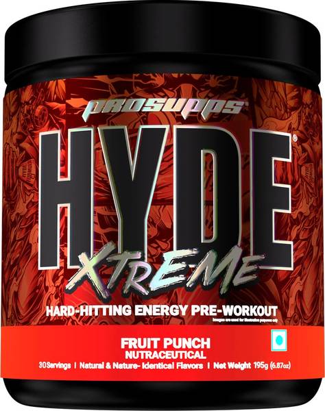 PROSUPPS HYDE XTREME PRE WORKOUT 195GM (FRUIT PUNCH) IRON ASYLUM Pre Workout