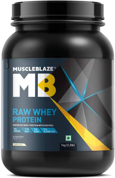 MUSCLEBLAZE Raw Whey Protein Concentrate 70% with Added Digestive Enzymes Whey Protein