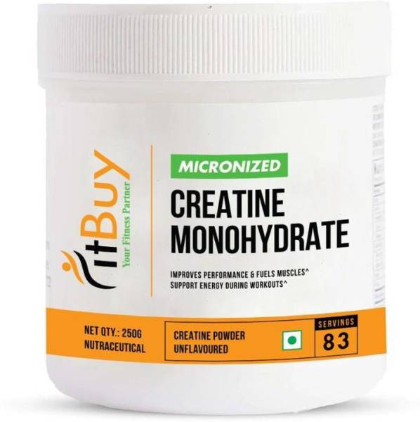 Fitbuy Micronized Creatine Monohydrate Powder 250g Unflavoured Creatine