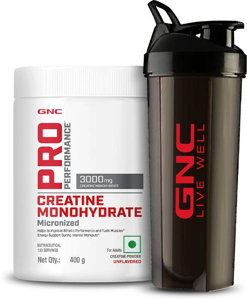 GNC Creatine Monohydrate & BPA-Free Shaker Combo Creatine
