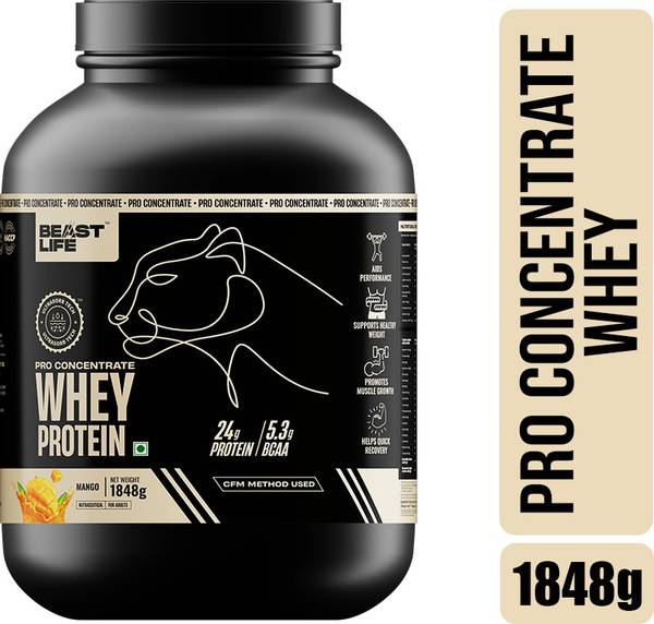 BeastLife Whey Pro Protein Powder Mango flavour with Ultrasorb Tech for Men & Women Whey Protein