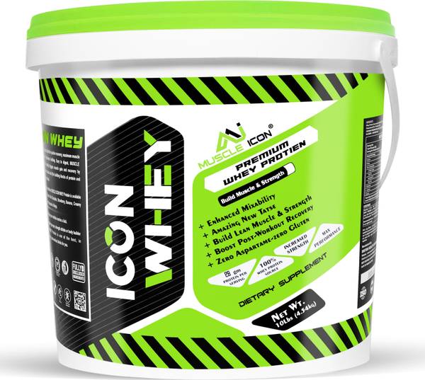 MUSCLE ICON 100% WHEY PROTEIN POWDER 10lbs Whey Protein