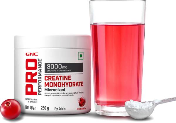 GNC Pro Performance Creatine Monohydrate ( Cranberry, 250gms) Creatine