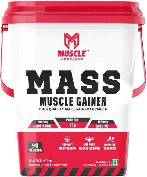 MUSCLE XPRESS MASS MUSCLE GAINER (HIGH QUALITY MASS GAINER 4.5KG Weight Gainers/Mass Gainers