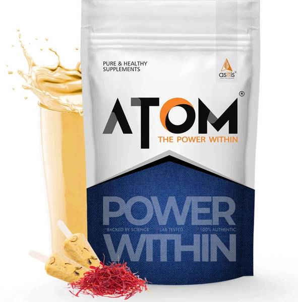 AS-IT-IS Nutrition ATOM PWR Whey Protein with Enzymes, 24g Protein, 1Kg Kesar Kulfi Whey Protein