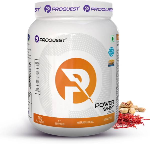 PROQUEST Power Whey Protein Concentrate | 24g Protein, 5.3g BCAA & 11.9g EAA | Lab Tested Whey Protein