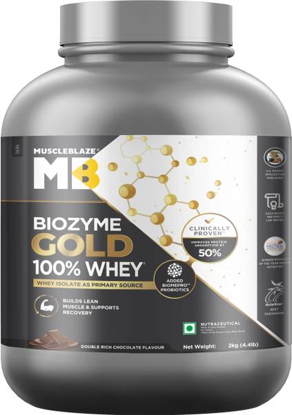 MUSCLEBLAZE Biozyme Gold 100% Whey Protein Whey Protein