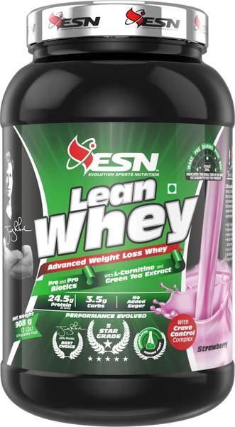 ESN (Evolution Sports Nutrition) Lean Whey Protein,Green tea leaf extract, L-carnitine HCL , Muscle building Whey Protein
