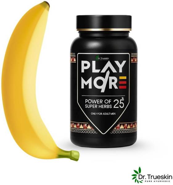 Dr.trueskin Play More Powder for Men Light Focus Formula Protien Plant-Based Protein
