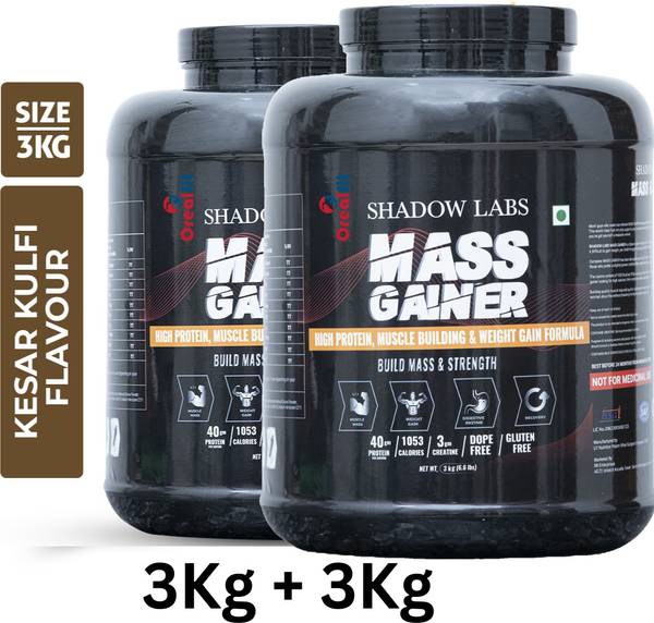 OREALFIT Shadow Labs Mass Gainer For Bulking Weight Gainers/Mass Gainers