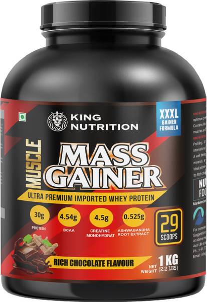 AXIR LIFE SCIENCE KING NUTRITION MUSCLE MASS GAINER WITH ENZYME ...