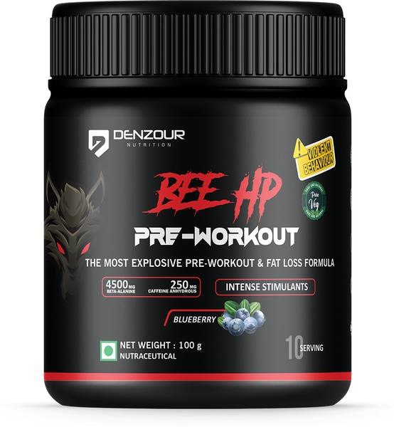 DENZOUR NUTRITION Bee-Hp Pre-Workout, Most Explosive Muscle Pump With Fat Loss Formula Pre Workout