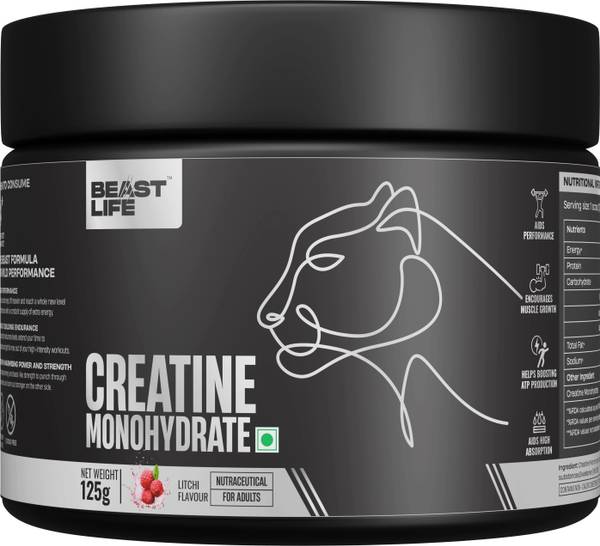BeastLife Super Micronized Creatine Monohydrate | NABL Lab Tested | 100% Pure Creatine