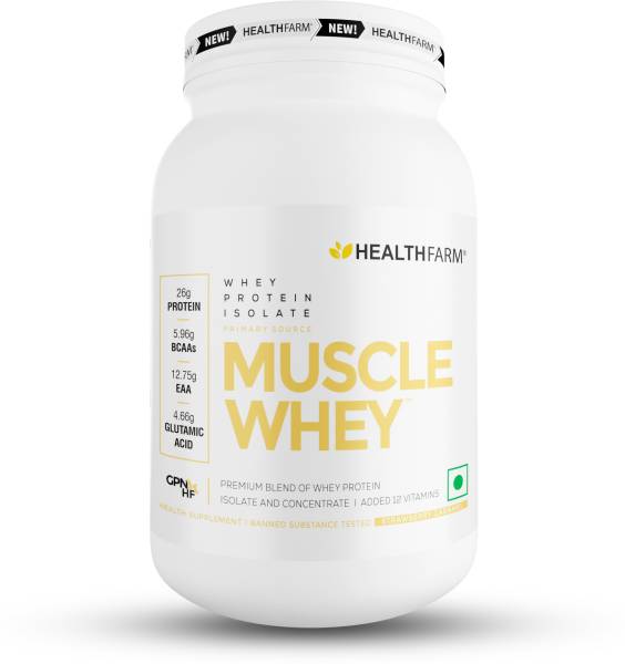 HEALTHFARM Muscle Whey Protein , 26g Protein Per Serving Whey Protein