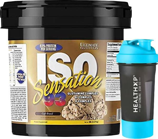 Ultimate Nutrition Iso Sensation With HealthXP Shaker Whey Protein