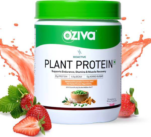 OZiva Bioactive Plant Protein (25g Vegan Protein) for Endurance & Muscle Recovery Plant-Based Protein