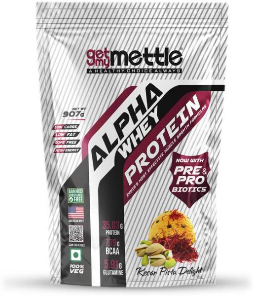 Mettle Alpha Whey Protein|No Added Sugar|100% Natural Whey|Lean Muscle Growth| Whey Protein