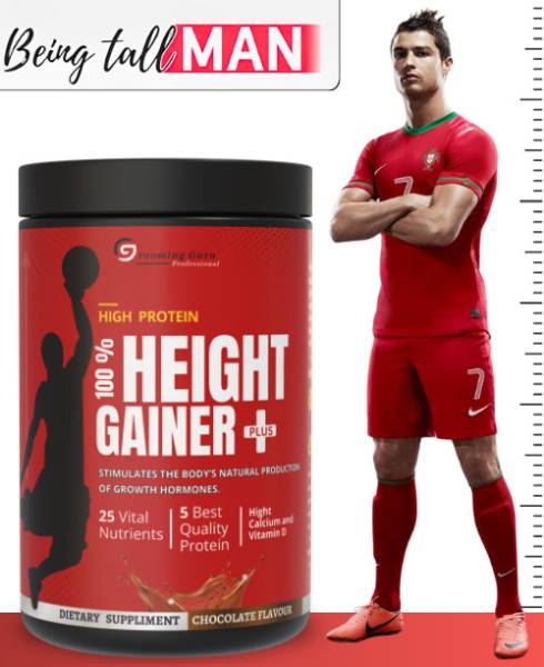 The Gromming guru Height Gainer plus - Gain your Height With Height Growth Supplement, Look Taller Weight Gainers/Mass Gainers