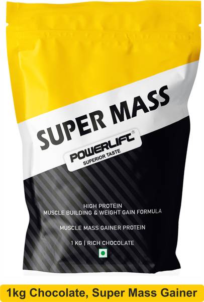 POWERLIFT Super Mass High Protein with Vitamin and Minerals Weight Gainers/Mass Gainers