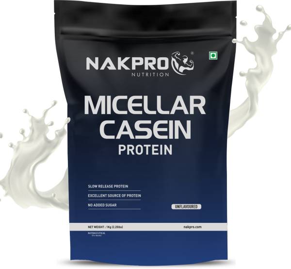 Nakpro 100% Pure Micellar casein protein supplement | Improves Stamina & Strength | Casein Protein