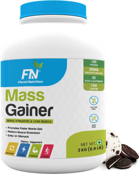 Floral Nutrition Mass Gainer with High Protein, Multivitamins for Lean Muscle Mass Gain Weight Gainers/Mass Gainers
