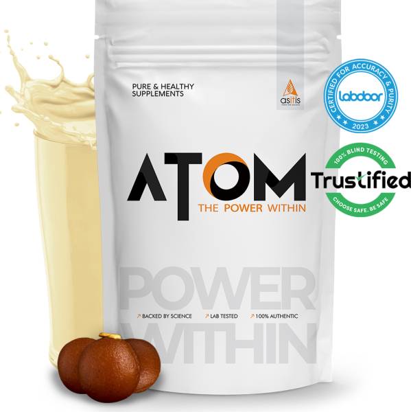 AS-IT-IS Nutrition AS-IT-IS ATOM Whey Protein 1kg with Digestive Enzymes | Royal Gulab Jamun Whey Protein