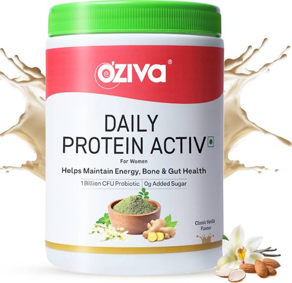 OZiva Daily Protein Activ For Women with Clean, Multivitamins & Probiotics Whey Protein