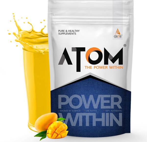 AS-IT-IS Nutrition ATOM Pea Protein, 29g Protein, Fast Recovery, Vegan - 1 kg - Mango Fusion Plant-Based Protein