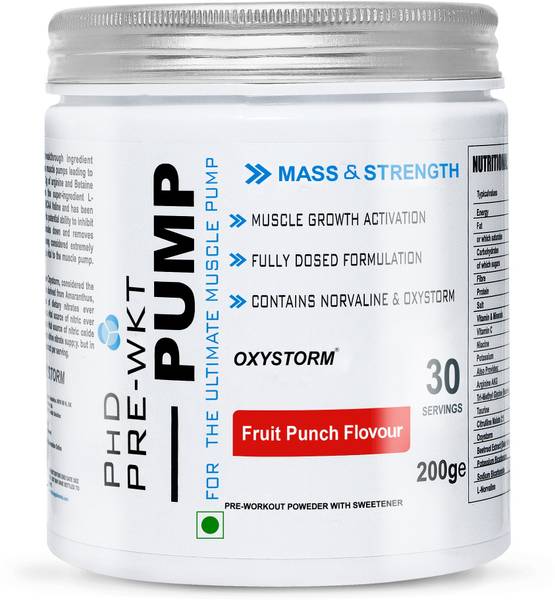 MUSCLE ADIC PHD PUMP ( FOR THE ULTIMATE MUSCLE PUMP) 30 Serving Pre Workout