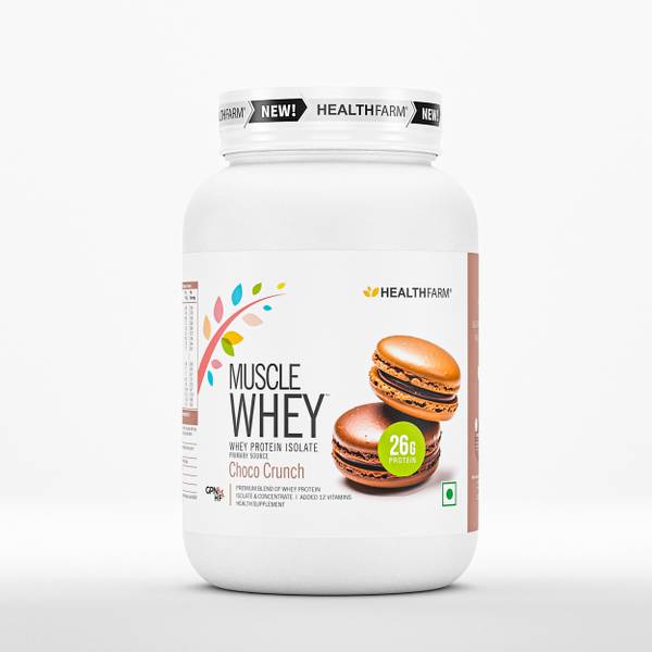 HEALTHFARM Muscle Whey Protein , 26g Protein Per Serving Whey Protein