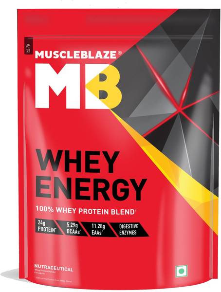MUSCLEBLAZE Whey Energy, 24g Protein, 100% Whey Protein Whey Protein