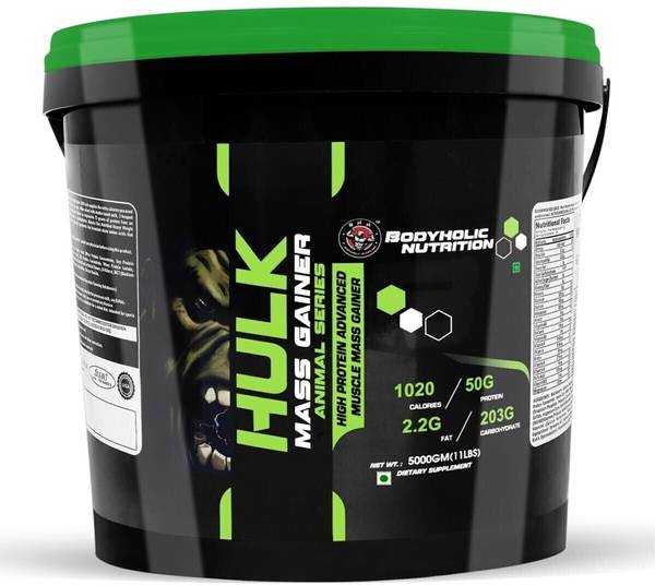 BN BAGRI NUTRITION Nutrition Hulk Mass Gainer & Hulk Muscle Mass Gainer (11lbs) Weight Gainers/Mass Gainers
