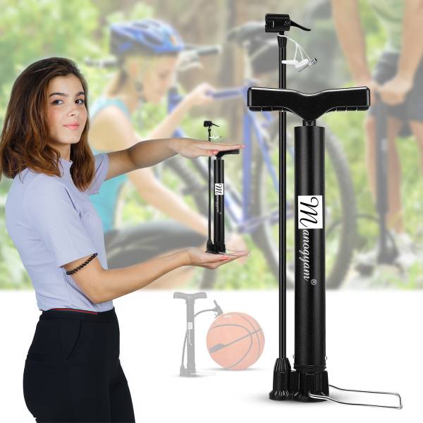 Manogyam Multifunction Portable ortable Bike Floor Pump Automatically Ball Pump