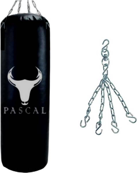 Pascal 4 feet long heavy canvas punching bag with Steel Chain Hanging Bag