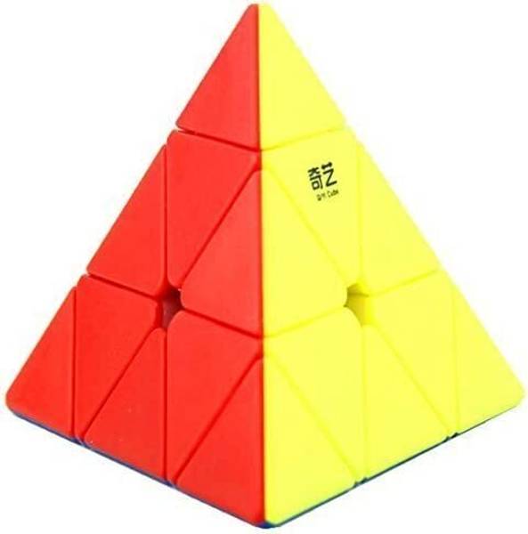 RAGVEE High Speed Stickerless Pyramid Speed Triangle Cube Magic Cube