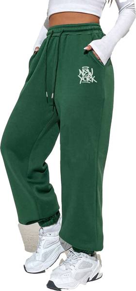 My Swag Solid Women Green Track Pants