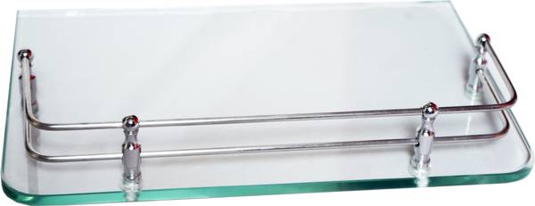 Evren Mura Glass, Stainless Steel Wall Shelf