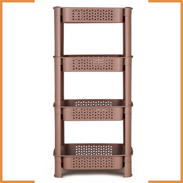 SELVEL Multipurpose Storage Rack & Organizer | 4 Layer Organizer Polypropylene Wall Shelf