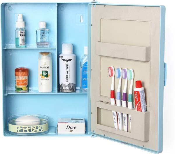 ZOOM blue 3 Plastic Wall Shelf