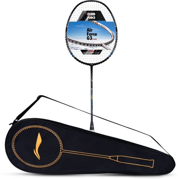 LI-NING Air - Force 80 G3 Black, Grey, Gold Strung Badminton Racquet