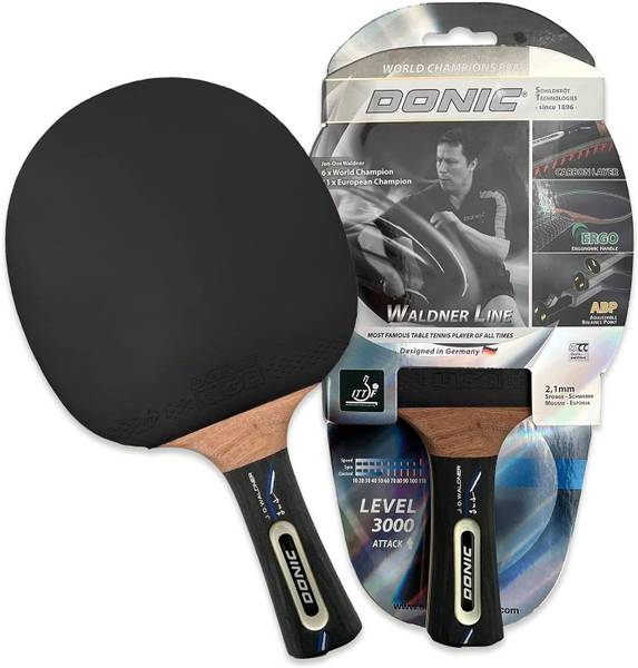 DONIC WALDNER 3000(with cover) Red, Black Table Tennis Racquet
