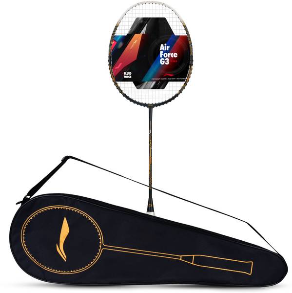 LI-NING Air - Force 77 G3 Grey, White, Gold Strung Badminton Racquet
