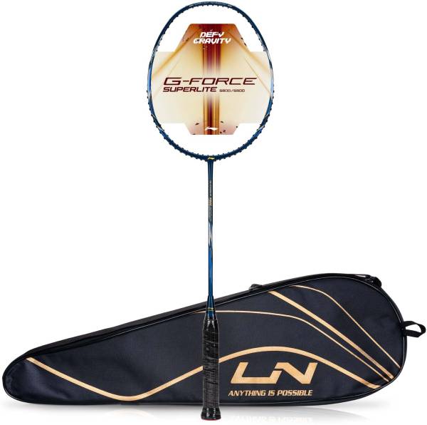 LI-NING G-Force 5900 Superlite / 79 grams / G6 Blue, Gold, White Unstrung Badminton Racquet
