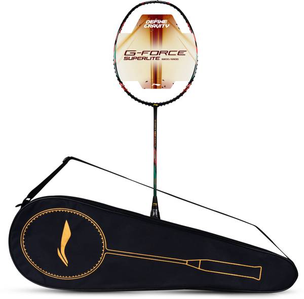 LI-NING G-Force 5900 Superlite Black, Blue, Orange Strung Badminton Racquet