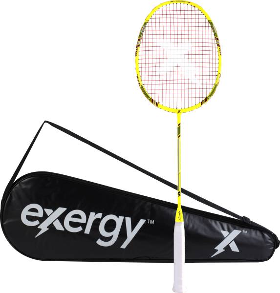 Exergy Hurricane Yellow Strung Badminton Racquet