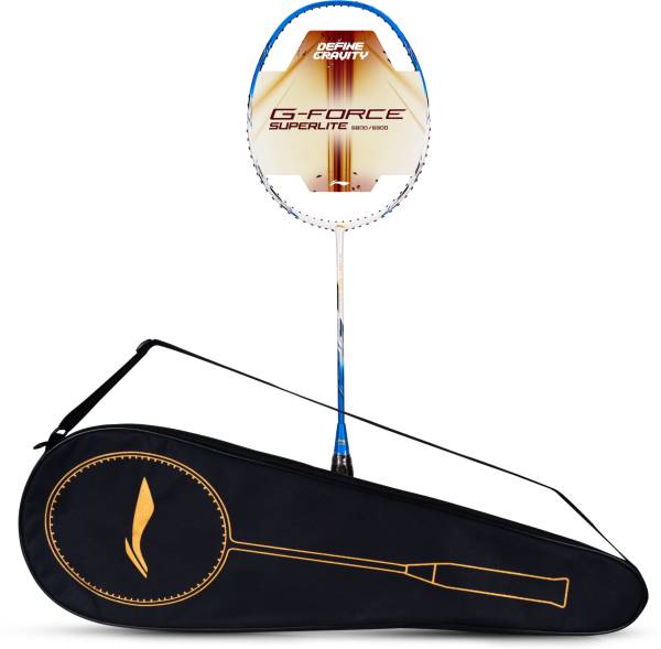 LI-NING G-Force 5800 Superlite White, Blue, Black Strung Badminton Racquet